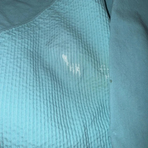 Vintage 80s 90s Andy Johns Turquoise Jacket Women Size Large - Picture 7 of 7